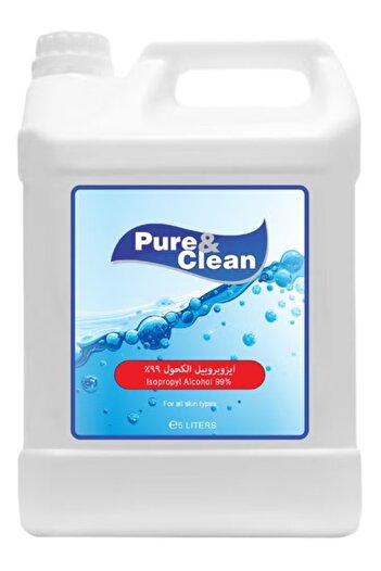Pure Clean 99.9% Pure Medical Isopropyl Alcohol 5L - Effective and Versatile Cleaning and Disinfecting