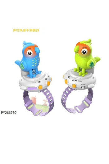 MACON New Early Education Electronic Talking Parrot Cartoon Watches Recordable Toys