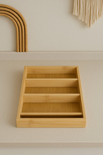 Kitchen Life Bamboo Spice Rack Stand Kitchen Countertop Spice Organizer