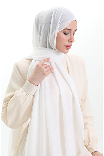 sefamerve Bamboo Shawl 70281-29 Ecru