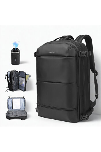 OEM Vaccum Travel Backpack, Vacuumable with Built-in Pump, Expandable, Waterproof, 50x31x24 cm