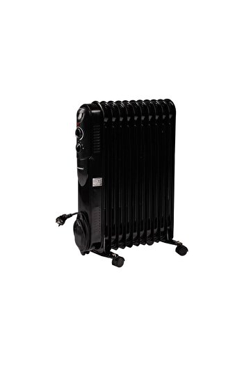 Hausberg HB-8925 electric oil radiator, 3 settings, 1000-1500-2500W, 11 elements 110x580 mm, thermostat