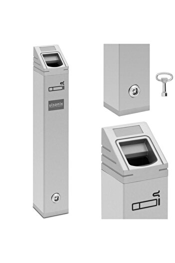 Other Ashtray, external wall ashtray, closed, 2 l - silver