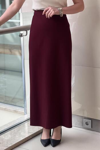 Ceremony Steel Knitted Pencil Skirt