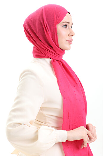 sefamerve Bamboo Shawl 70281-42 Fuchsia