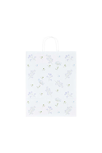 Papette Set of 100 Kraft Paper Bags with Pattern 6 Floral 32 x 41(H) x 12cm