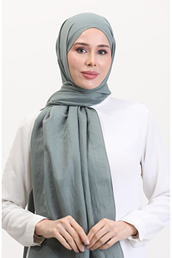 sefamerve Cotton Jazz Shawl 70257-14 Green