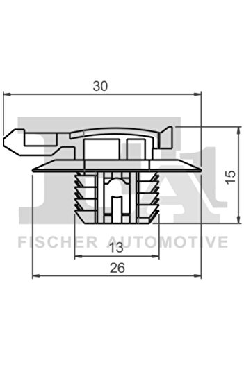 FA1 Decorative cover clip and protection OPEL GRANDLAND / GRANDLAND X (A18 P1UO) 2017-2024