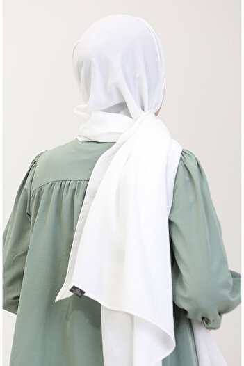sefamerve Cotton Jazz Shawl 70257-12 Ecru