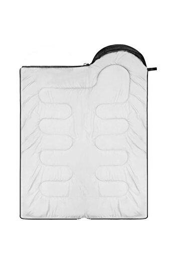 Sportneer Sleeping Bag for Adults, Sportneer, 4 Seasons, Waterproof, Transport Bag, Black Grey