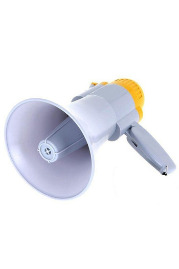 ROMSHOP Portable 25W megaphone with recording function and clear speaker