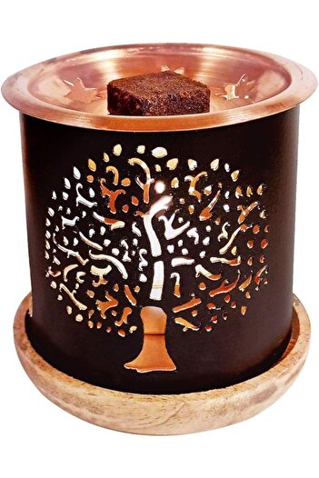 Generic DUKHNI -TREE OF LIFE - INSENCE EXOTIC BURNER HOLDER - BROWN