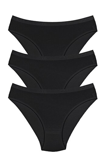 Öts Women's Panties 3-Piece Set with Logo and Elastic Waist (96% Cotton - 4% Elastane)