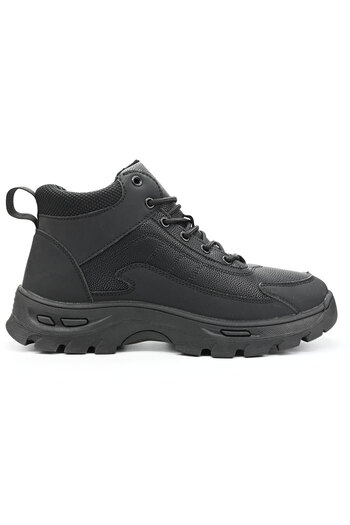 Tmall Men's Boots, -Leather, Fleece Lining, GB4036, Black