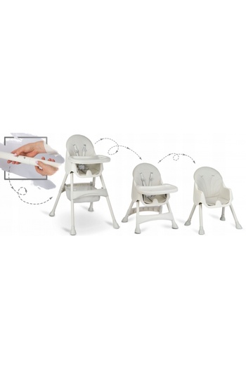 Ricokids 3in1 dining chair transformable into a classic chair, with storage basket, non-slip base, table