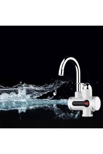 stuffix Faucet with Water Heating and Digital Display, Anti-Leakage Protection, 3000W, 2019 Model