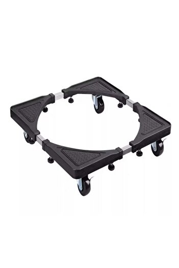 Generic Genetic Washing Machine Base Universal Furniture Dolly with 4 Wheels Size Adjustable Mobile Stand Ho