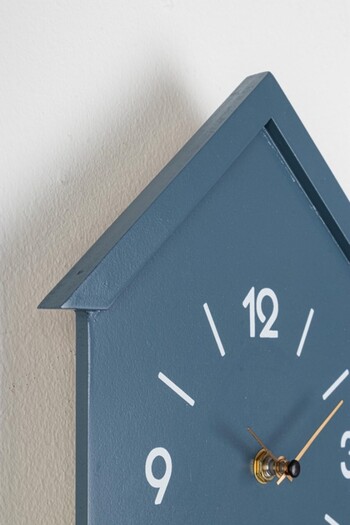 Bizzotto Wall clock with blue pendulum Home 24x5.5x37.5 cm