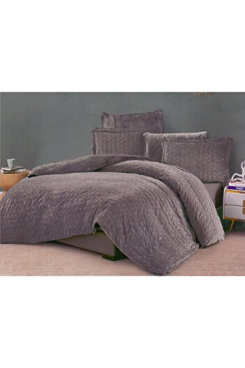 PROMISE Blue Green King Comforter Set 6 Pieces Velvet Solid