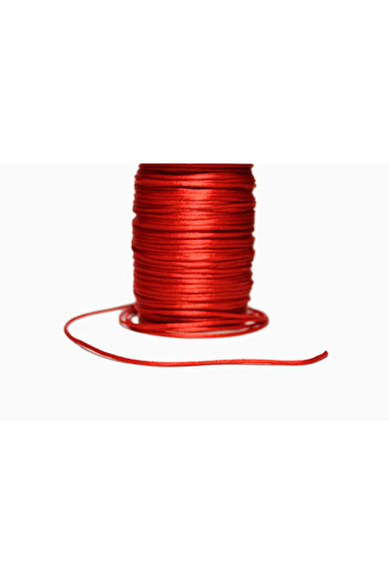 Prestij Boncuk Flux Thread - Jewelry Thread - Rat Tail Thread - Bracelet Thread 2 mm Red