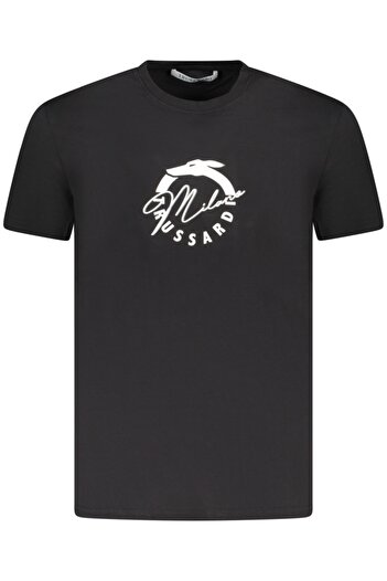Trussardi Men's T-shirt, cotton, with graphic print, Regular fit, Black