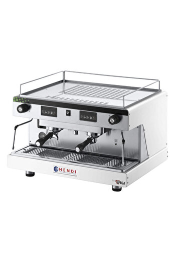 HENDI Professional Espresso Machine Top Line BY WEGA 3700 W White