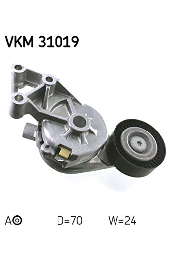 SKF Timing belt tensioner VW NEW BEETLE (9C1 1C1) 2001-2010