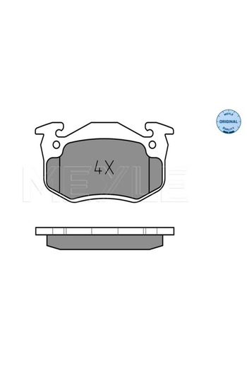 MEYLE Brake pad set front axle disc brake RENAULT TWINGO I Box/ Hatchback (S06_) 1993-2004