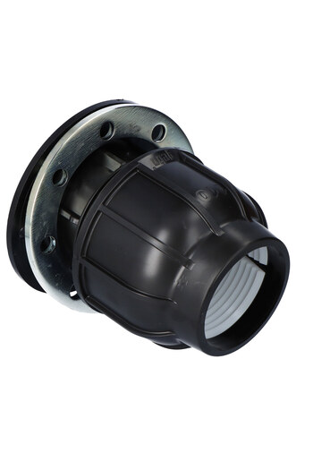 Other Clamping Flange DN100 PP for PE Pipes, Black