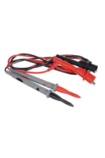ISO TRADE Set Two Cables for Measuring Device, Length 90 cm, Black/Red