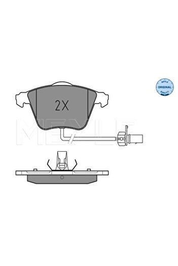 MEYLE Set of brake pads, brake discs, and brake caliper brackets for AUDI A8 D3 (4E2 4E8) 2002-2010
