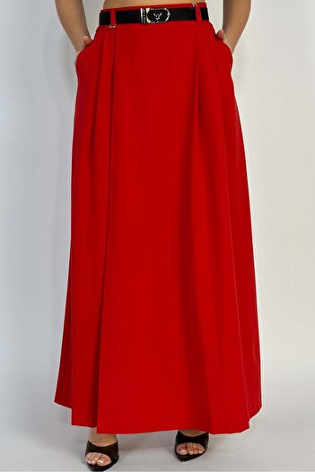 WildFashion Elegant skirt-type trousers made of light material V648-3