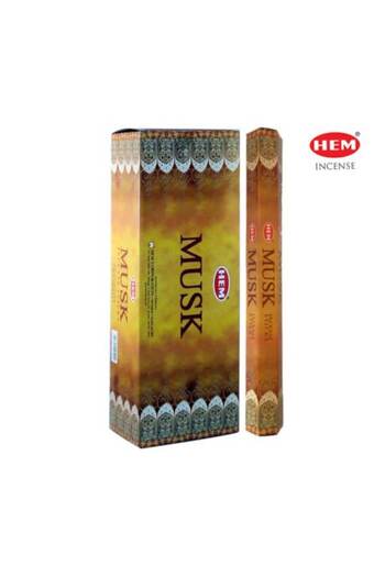 Hem Scented Sticks - Dry Musk 6 boxes x 20 sticks