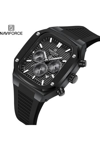 Naviforce Waterproof Chronograph Sport Watch for Men, with Auto Date 24 Hours Men Quartz Wrist Watch