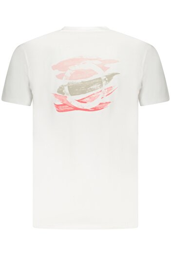 Trussardi Men's T-shirt, with graphic print on the back, Regular fit, White