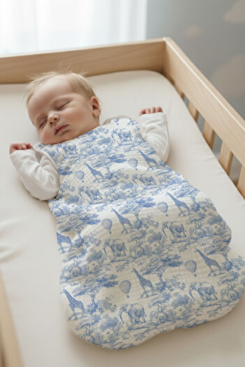 Tuğba Kuğu 4 Layer Muslin Baby Sleeping Bag (0-18 Months) - Limited 21 Series