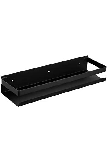 Aptel Bathroom shelf, stainless steel, matt black, 50×10.5 cm