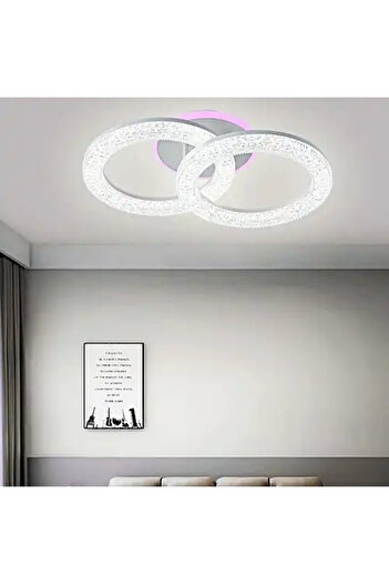 LED CONCEPT LED chandelier with three types of light, remote control, adjustable intensity, 44W, RGB, 40x30x10cm