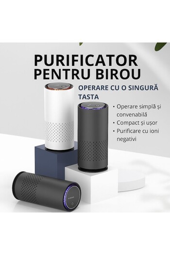 BytePulse Portable Air Purifier with Negative Ions and Aroma BytePulse, USB type C, quiet, compact, for office