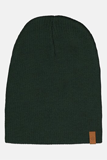 DeFacto Men Knitted Beanie, Forest Green