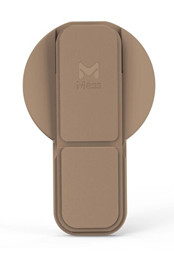 Mass Mass Pliant Grip MagSafe + Magnet with Black Stand from Mass Titanium Desert
