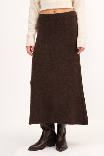 Addax Knitwear Midi Skirt E2490