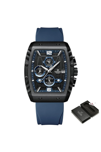 Naviforce Ceas bărbătesc sport casual cuarț analogic silicon cronograf dată