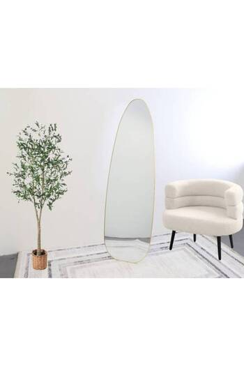 Al Saada Home Featured Product Mirror Stand Cover - White
