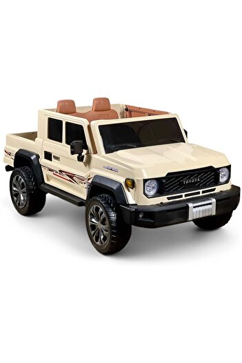 Rally TOYOTA Electric Car Land Cruiser Pickup For Kids, Kids Cars to Drive, LED Lights, Music, Bluetooth,