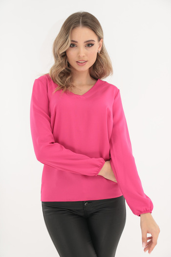 Trend Land Plain pink blouse with anchor