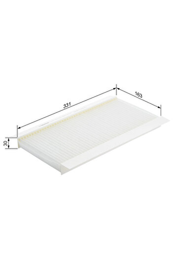 Bosch Cabin air filter VAUXHALL CORSAVAN Mk II (C) Box/ Hatchback (X01) 2000-2006