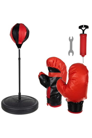 Selgot Boxing Set with Inflatable Punching Bag and Gloves for Kids, 16953
