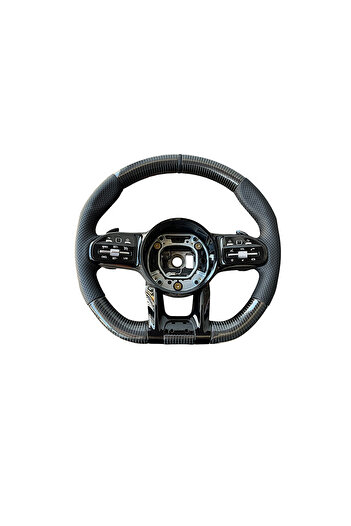 Lumi LUXURY Perforated leather and carbon sports steering wheel compatible with Mercedes models 2010-2021 - not OEM