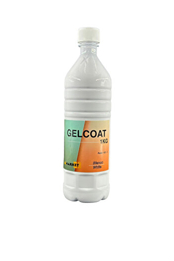 AZMarkeT GelCoat White with Hardener Included for Fiberglass Pools, Molds, Boats, Sanitary Objects 1kg